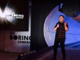 Elon Musk Display an Underground Tunnel