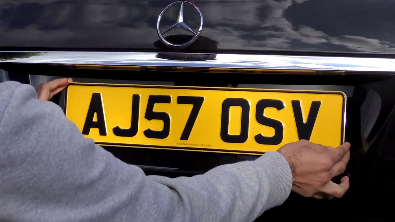 dvla change number plate from one car to another