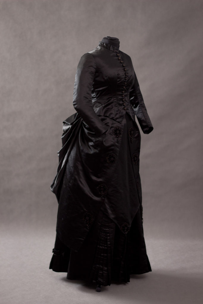 Black Silk Mourning Dress – 1875- 1880